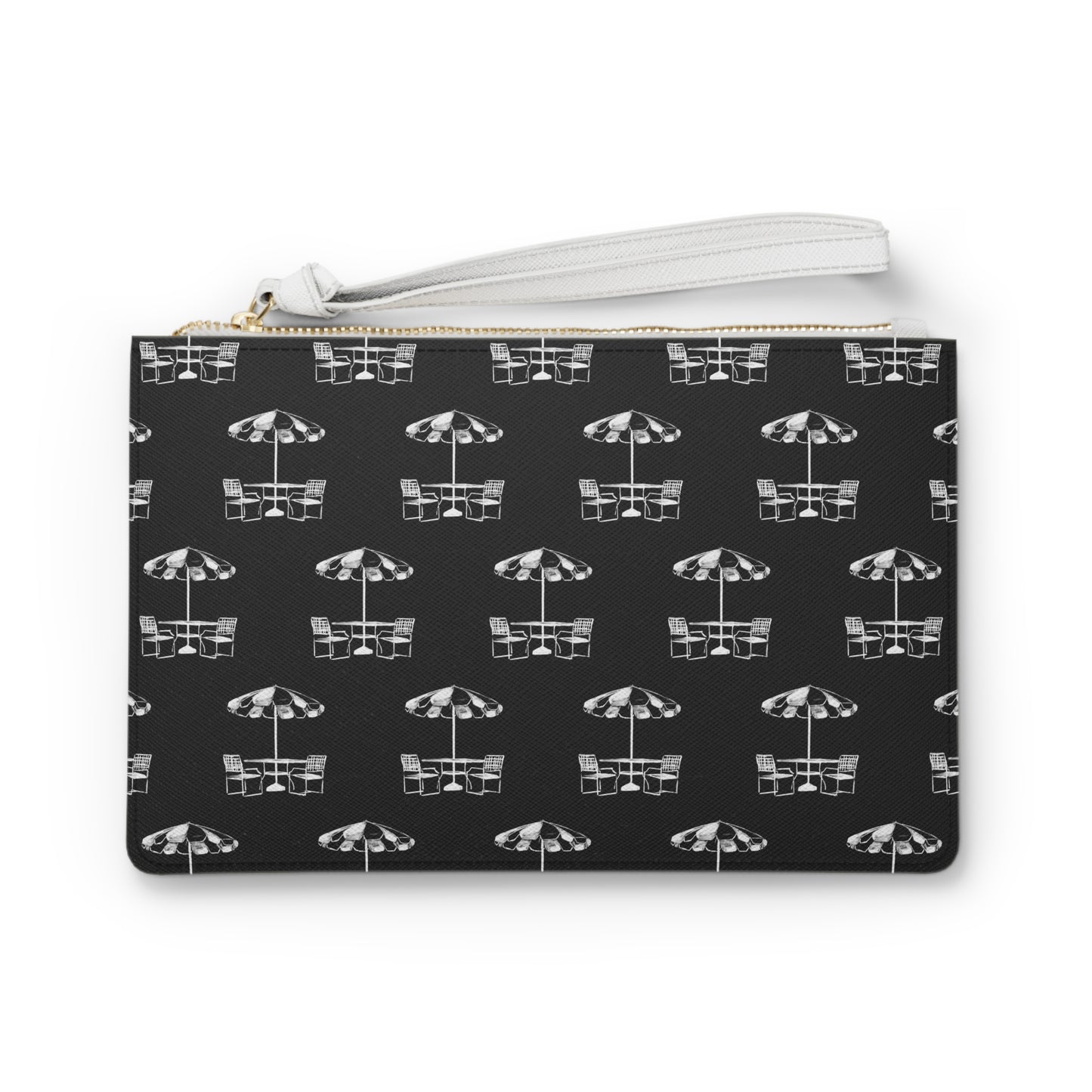 Black and White Umbrella Clutch Bag
