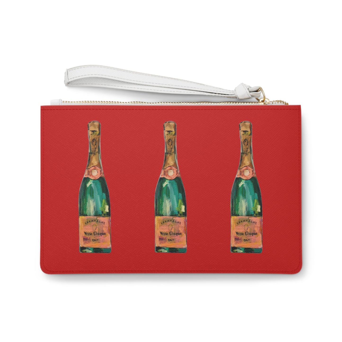 Champagne Clutch Bag, Holiday Red