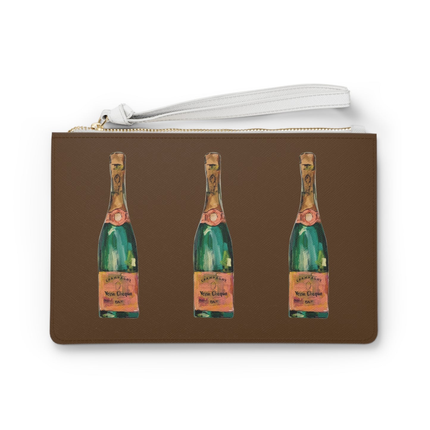 Champagne Clutch Bag, Brown