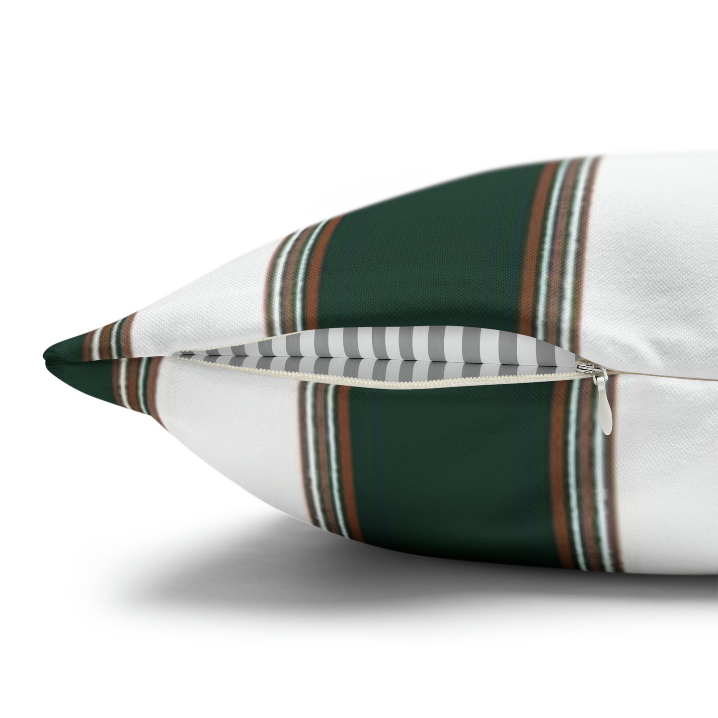 Green and White stripe Pillow Case Only