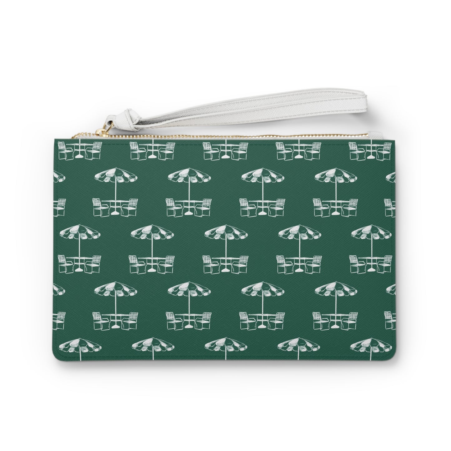 Green Umbrella Clutch Bag
