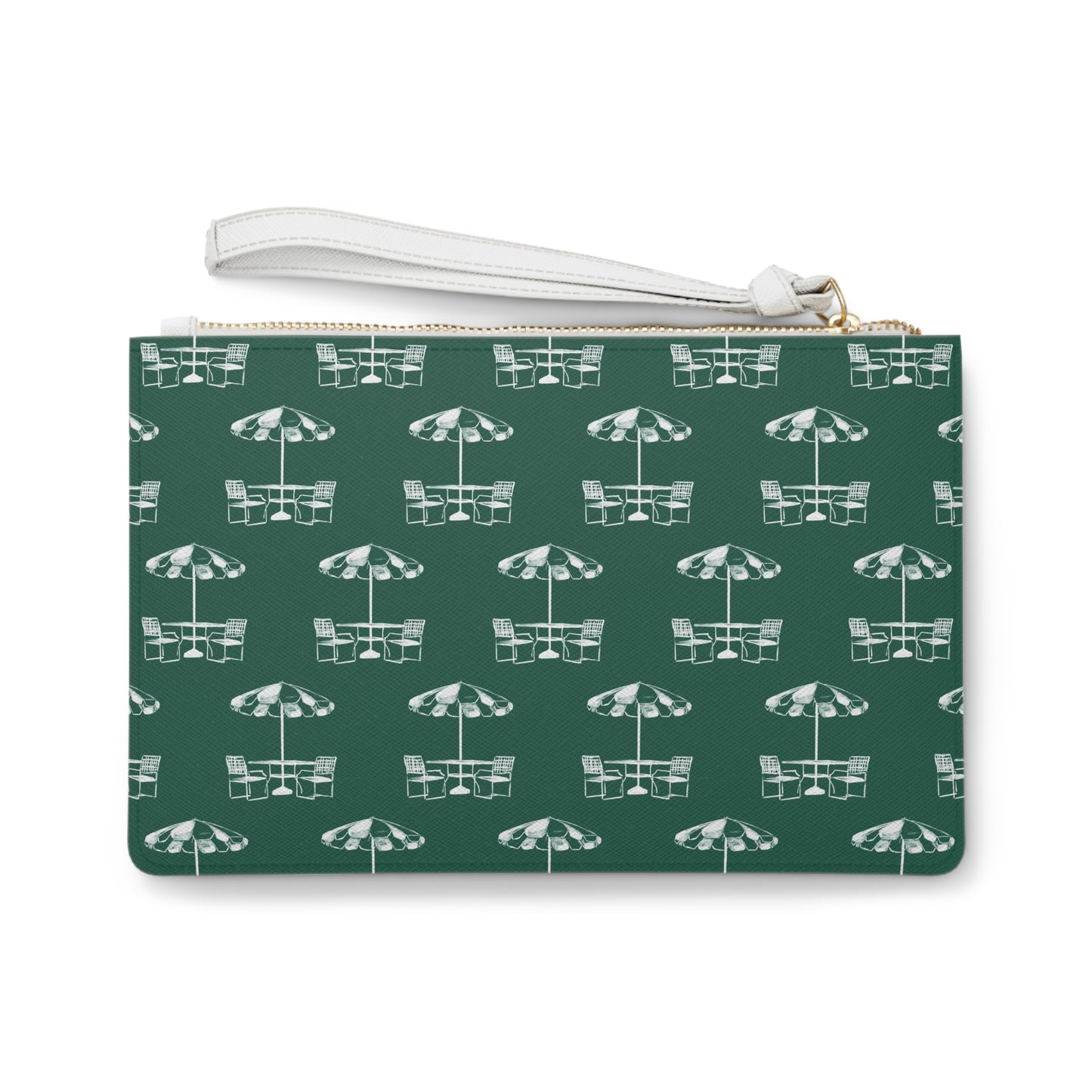Green Umbrella Clutch Bag