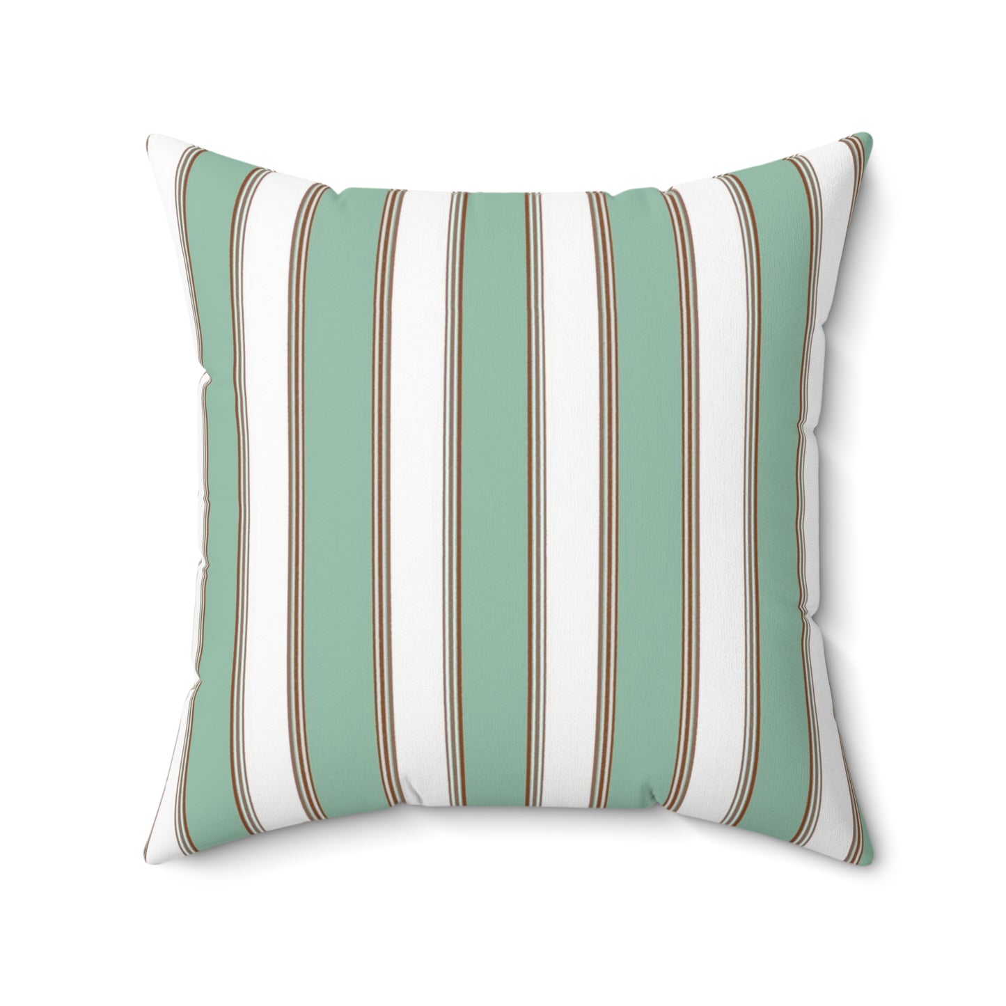 Sage and White Stripe Pillow