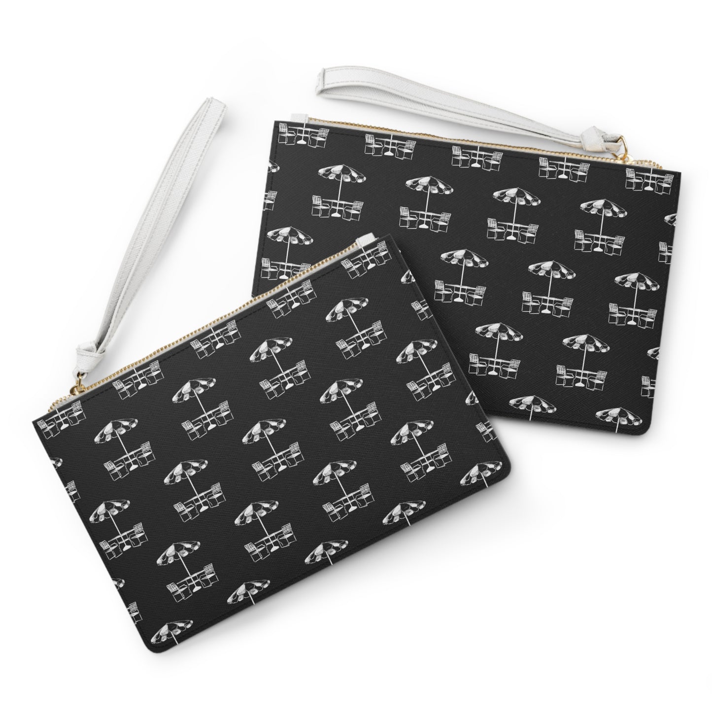 Black and White Umbrella Clutch Bag
