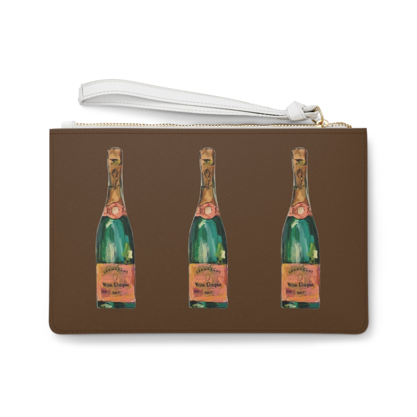 Champagne Clutch Bag, Brown