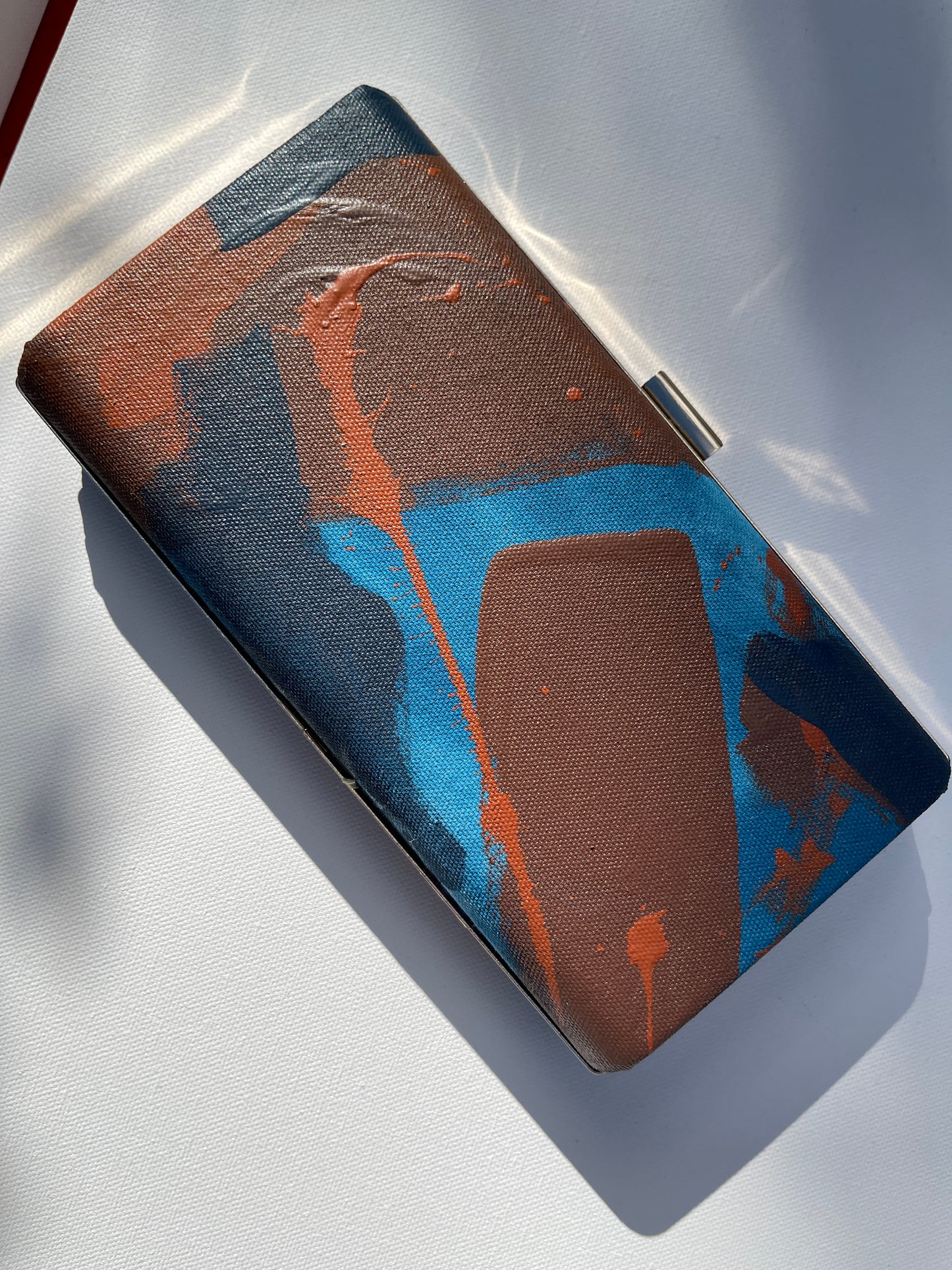 Fall Vibe Abstract Clutch