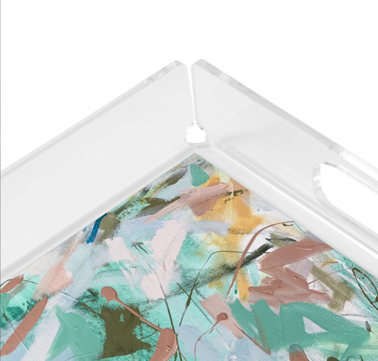 Abstract Acrylic Tray