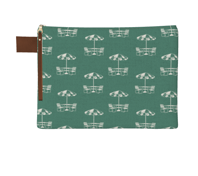 Dark Sage Umbrellas Canvas Bag