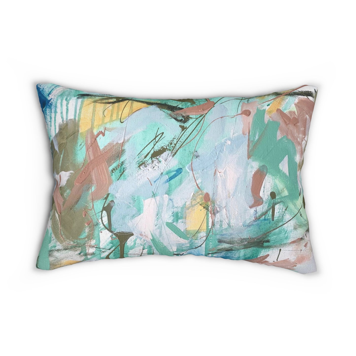 Tropical Hideaway Abstract Lumbar Pillow