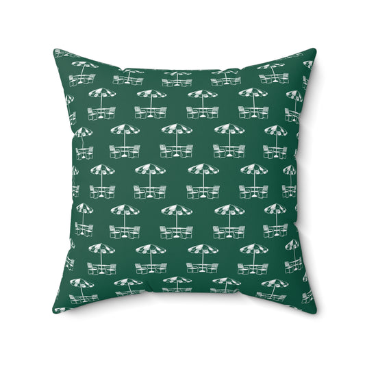Green Umbrella Pillow