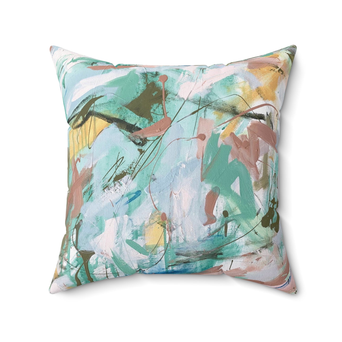 Tropical Hideaway Abstract Pillow