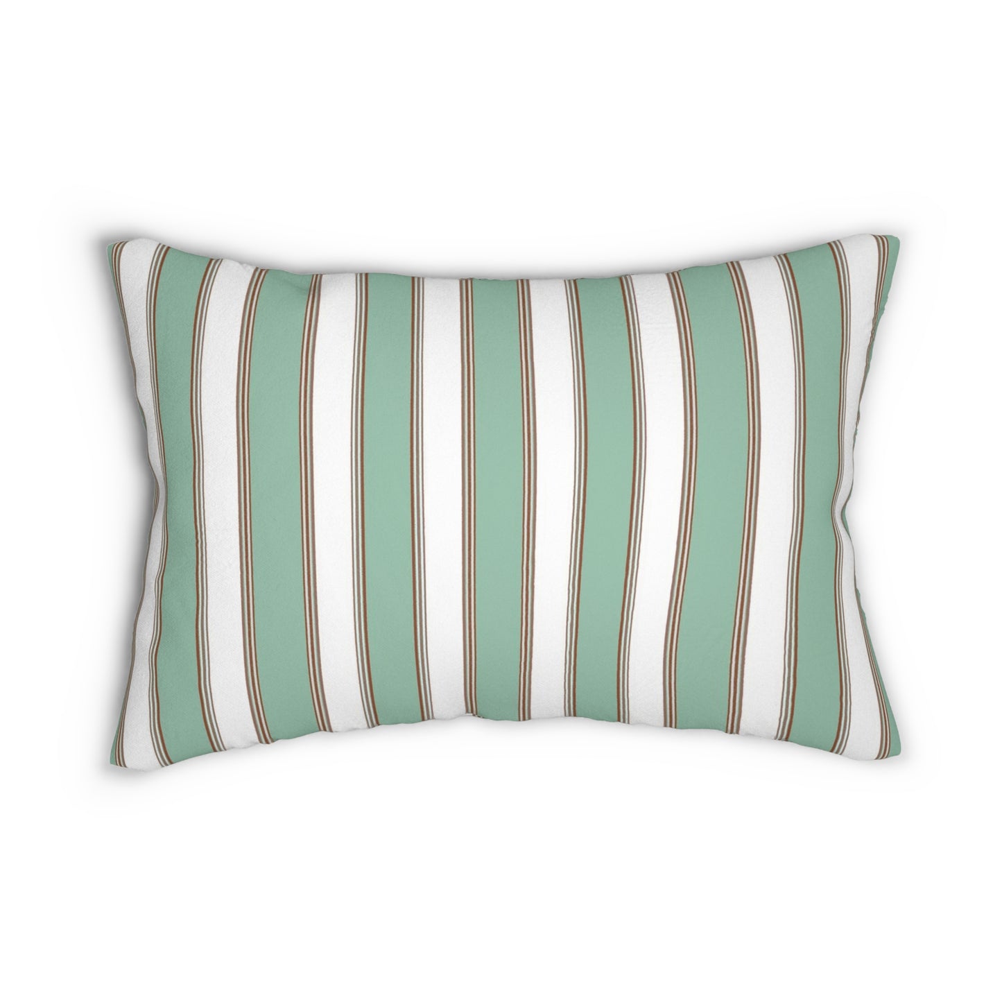 Sage and White Lumbar Pillow