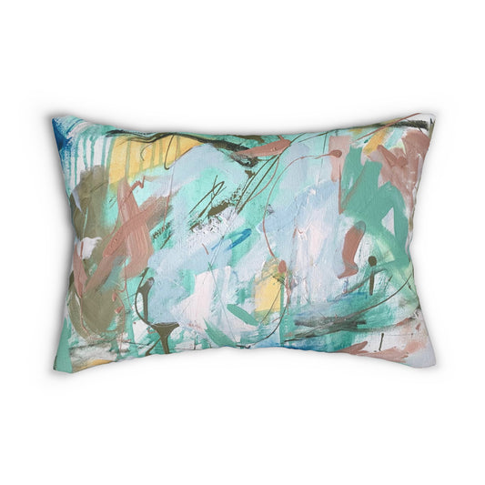 Tropical Hideaway Abstract Lumbar Pillow