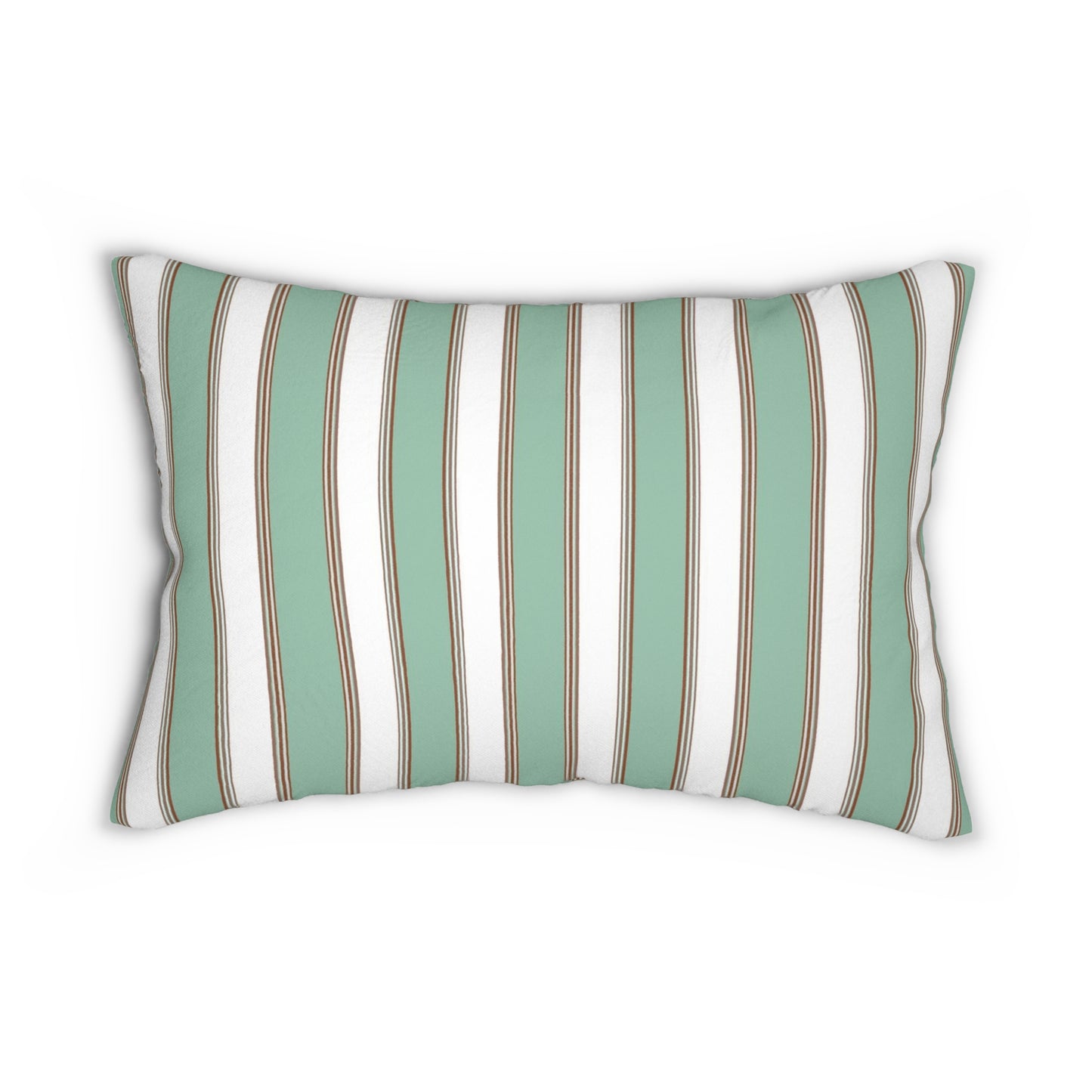 Sage and White Lumbar Pillow