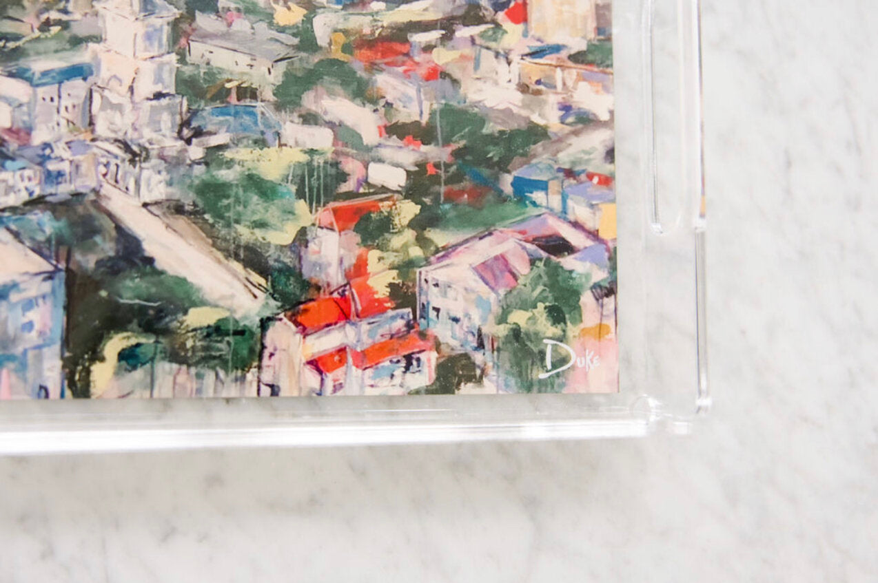 charleston, sc acrylic tray details