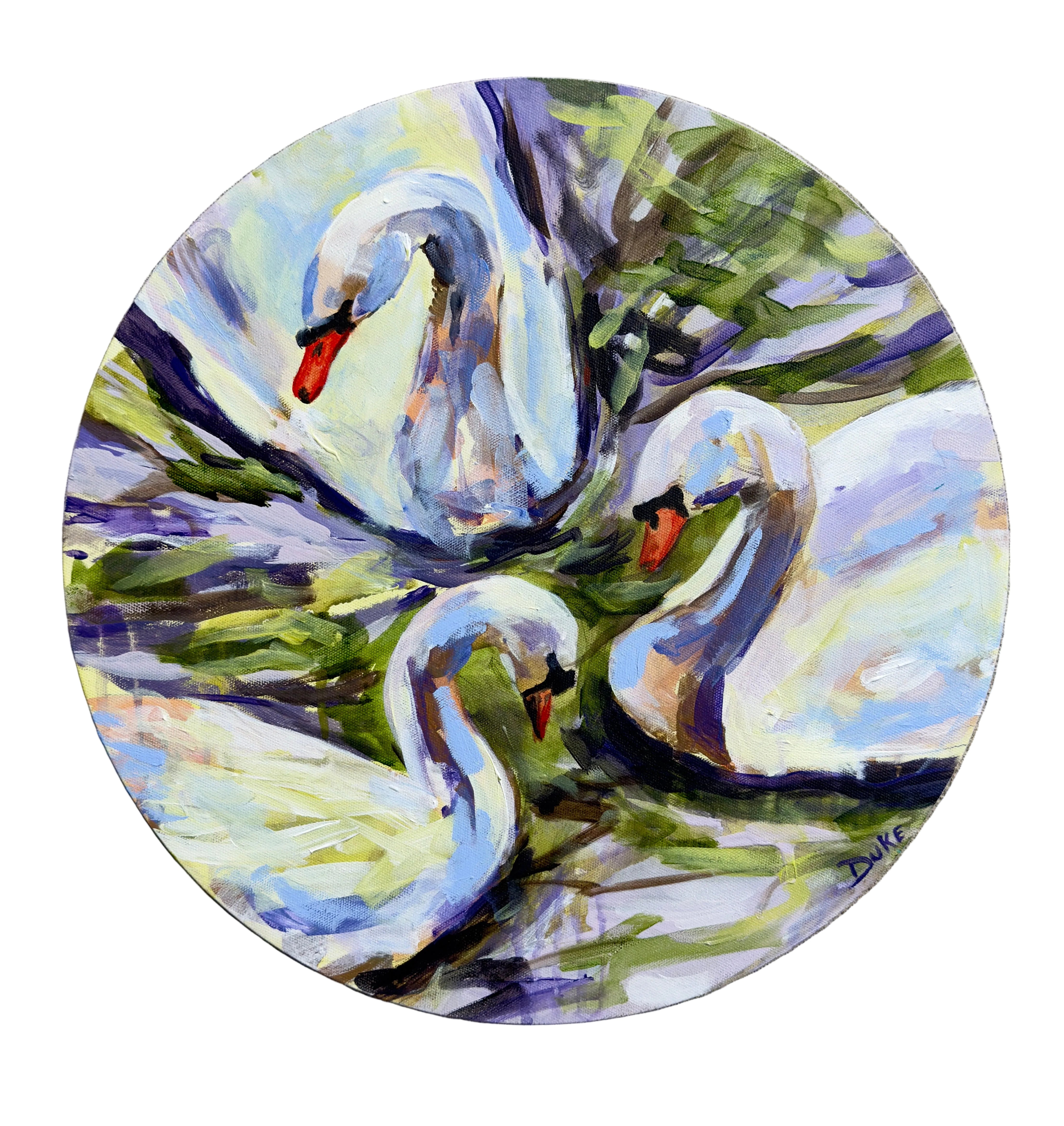 swan painting