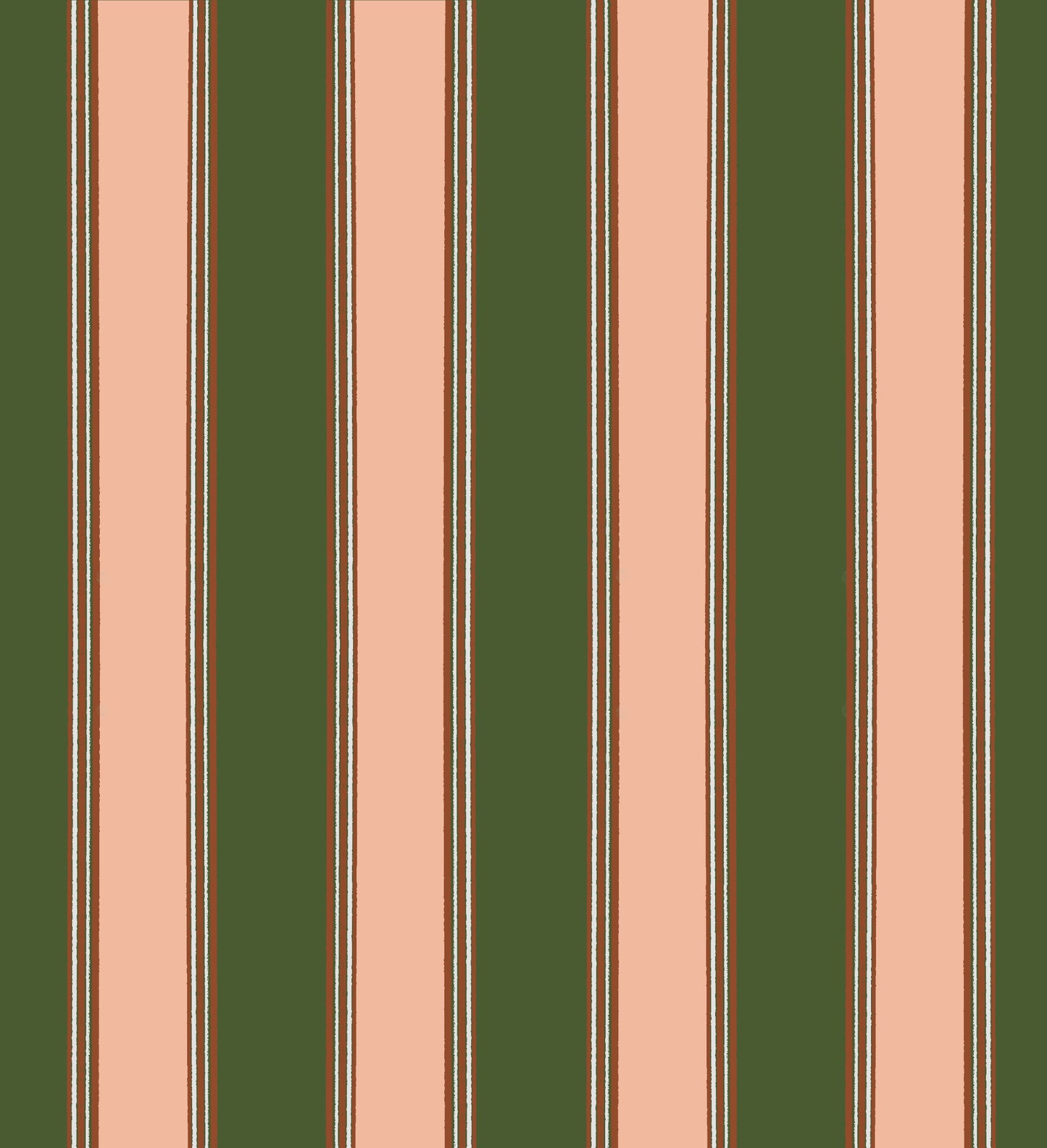 Mauve and Olive Stripe Fabric