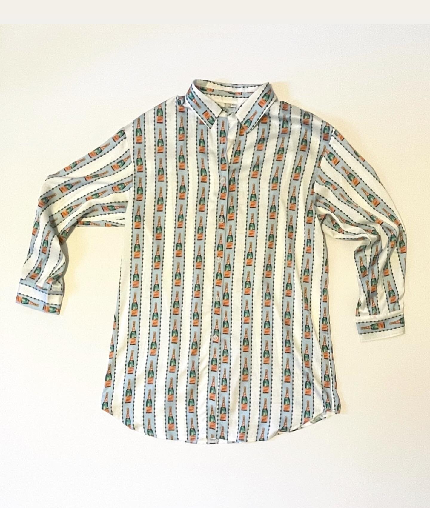 veuve clicquot champagne pajamas or cover up by Laura Duke. Bridesmaid gift