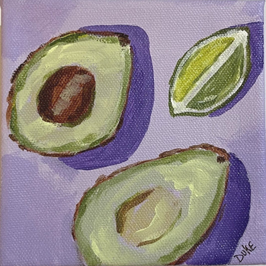 painting of an avocado 
