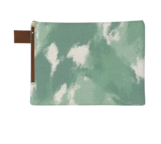 Sage Abstract Canvas Bag